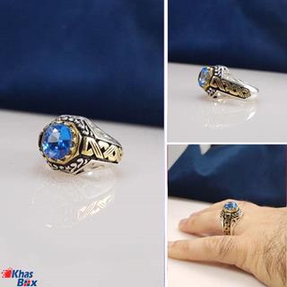 انگشتر توپاز سویس مردانه مدل 33