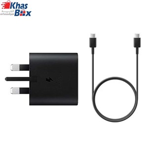 شارژر اصلی گلکسی نوت 20 اولترا سامسونگ Galaxy Note 20 Ultra - اصلی / اداپتور سه پین به همراه کابل