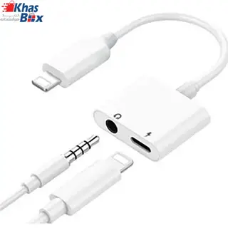 مبدل لایتنینگ به جک 3.5 میلی متری و لایتنینگ