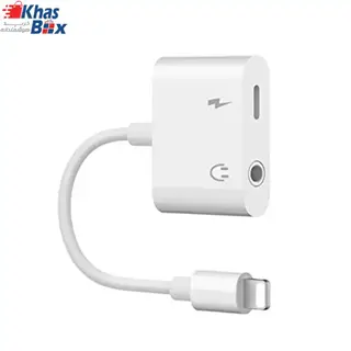 مبدل لایتنینگ به جک 3.5 میلی متری و لایتنینگ