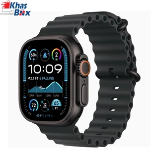 ساعت هوشمند Apple watch Ultra 2 های کپی - بدنه مشکی (بند مشکی+سبز)