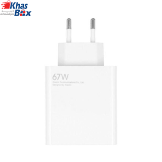 شارژر اصلی گوشی Redmi Note 11 Pro شیائومی 67 وات فست شارژ دو پین تک پورت 