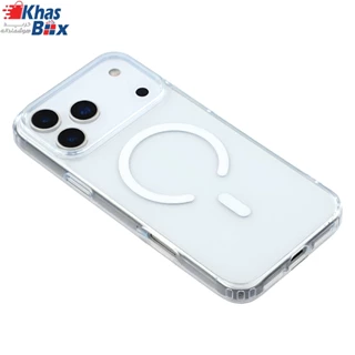 قاب شفاف مگ سیف اپل مدل iPhone 17 ProMax Clear Case with MagSafe