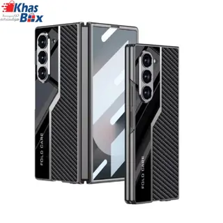 گارد چرمی مگسیف‌دار داخل مخمل Samsung Galaxy Z Fold 7 برند JZZS