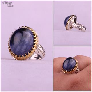 انگشتر یاقوت کبود اصل آفریقایی مردانه