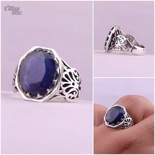 انگشتر یاقوت کبود افریقایی اصل مردانه