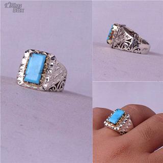 انگشتر فیروزه نیشابوری اصل طبیعی مردانه