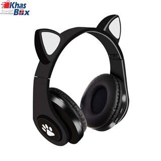 هدفون خرگوشی پشمالو فانتزی/ مدل گل وسط