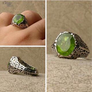 انگشتر زبرجد اصل مردانه