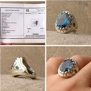 انگشتر توپاز لندن اصل مردانه