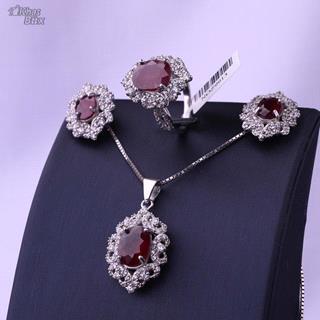 نیم ست یاقوت سرخ اصل زنانه