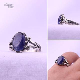 انگشتر یاقوت کبود اصل مردانه