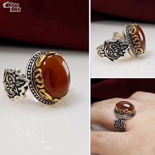 انگشتر نقره عقیق یمنی اصل مردانه