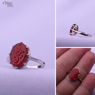 انگشتر عقیق خطی زنانه 