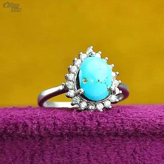 انگشتر فیروزه زنانه نیشابوری اصل