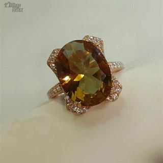 انگشتر زنانه نقره رزگلد الکساندریت