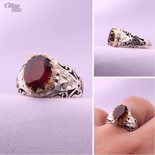 انگشتر مردانه گارنت اصل
