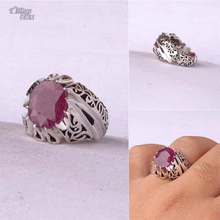 انگشتر یاقوت سرخ آفریقایی اصل مردانه