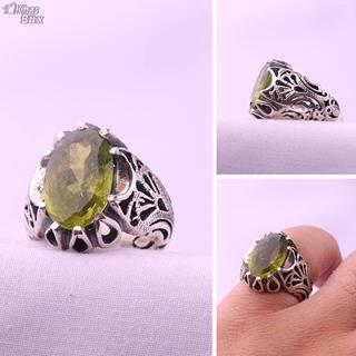 انگشتر مردانه زبرجد اصل 