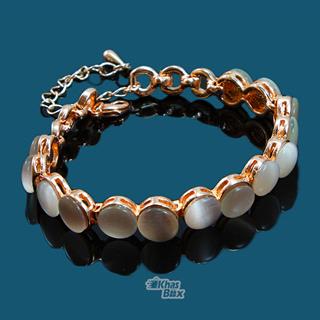 دستبند طلایی نگین دار مدل DT-65