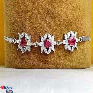 دستبند زنانه یاقوت قرمز