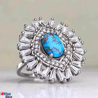 انگشتر فیروزه زنانه کد 152