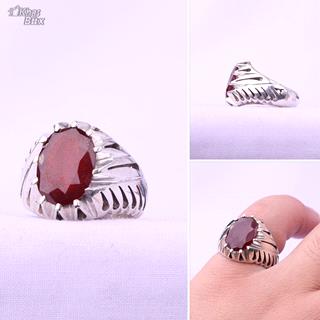 انگشتر گارنت اصل رکاب دستساز