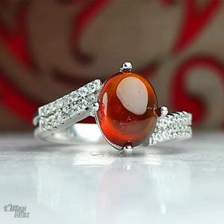 انگشتر گارنت زنانه قرمز 