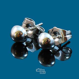 گوشواره استیل طرح نیم کروی مدل GT-22