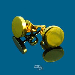 گوشواره ظریف طلایی طرح دایره ای مدل GT-22