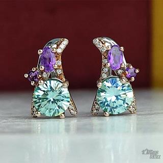 گوشواره سه نگینه موزانایت و آماتیس