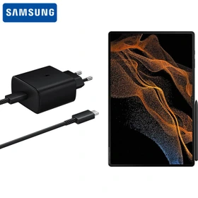 شارژر، کابل شارژ و آداپتور اصلی تبلت سامسونگ Samsung Galaxy Tab S8 Ultra – X900