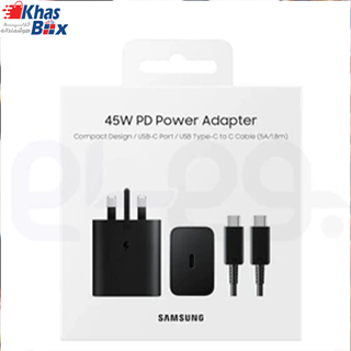 شارژر دیواری 45 وات سامسونگ مدل PD Adapter3 Pin سوپر فست شارژ 
