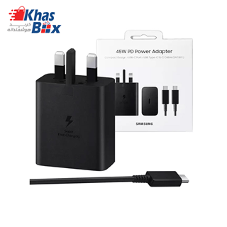 شارژر 45W اصلی سامسونگ Galaxy S22 Ultra به همراه کابل Type-C
