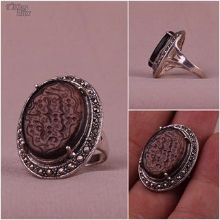 انگشتر کوارتز زنانه خطی 