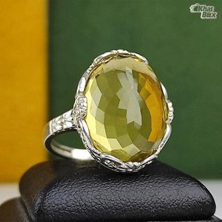 انگشتر کوارتز زنانه طلایی