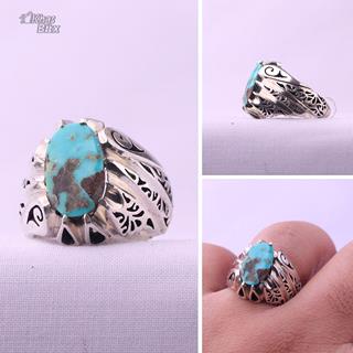 انگشتر فیروزه مردانه نیشابور