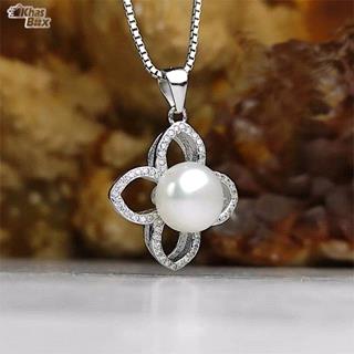 گردنبند نقره زنانه مروارید اصلی پرورشی