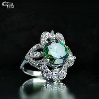 انگشتر زنانه نقره موزانایت اصل