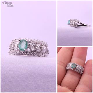 انگشتر زنانه زمرد زامبیا اصل 