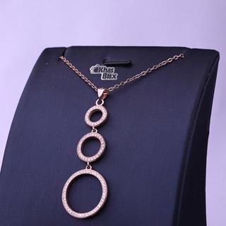 گردنبند رزگلد نقره زنانه