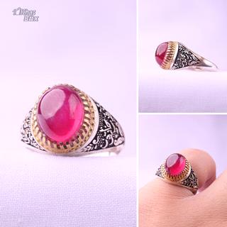 انگشتر مردانه یاقوت استار