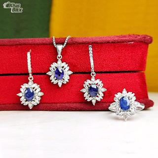 نیم ست یاقوت کبود اصلی