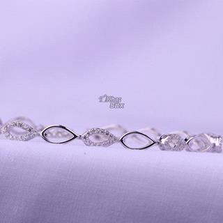 دستبند نقره رادیوم زنانه