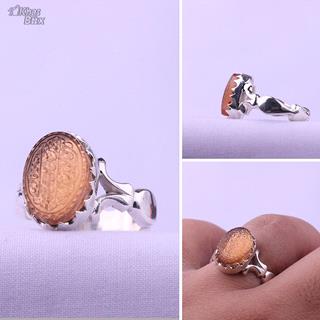 انگشتر سندلوس دستساز خطی مردانه