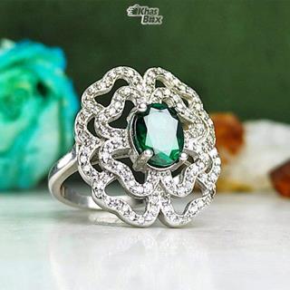 انگشتر توپاز زنانه سبز اصلی