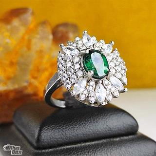 انگشتر توپاز نقره زنانه اصل