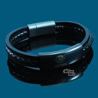 دستبند چرمی پسرانه DIESEL