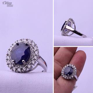 انگشتر یاقوت کبود آفریقا اصل زنانه