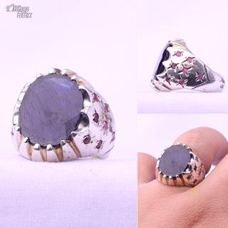 انگشتر یاقوت کبود اصل رکاب دستساز 